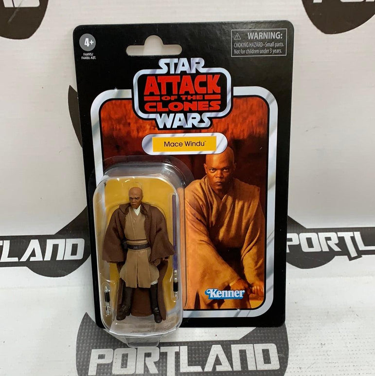 HASBRO Star Wars: The Vintage Collection, Mace Windu (Attack of the Clones) - Rogue Toys