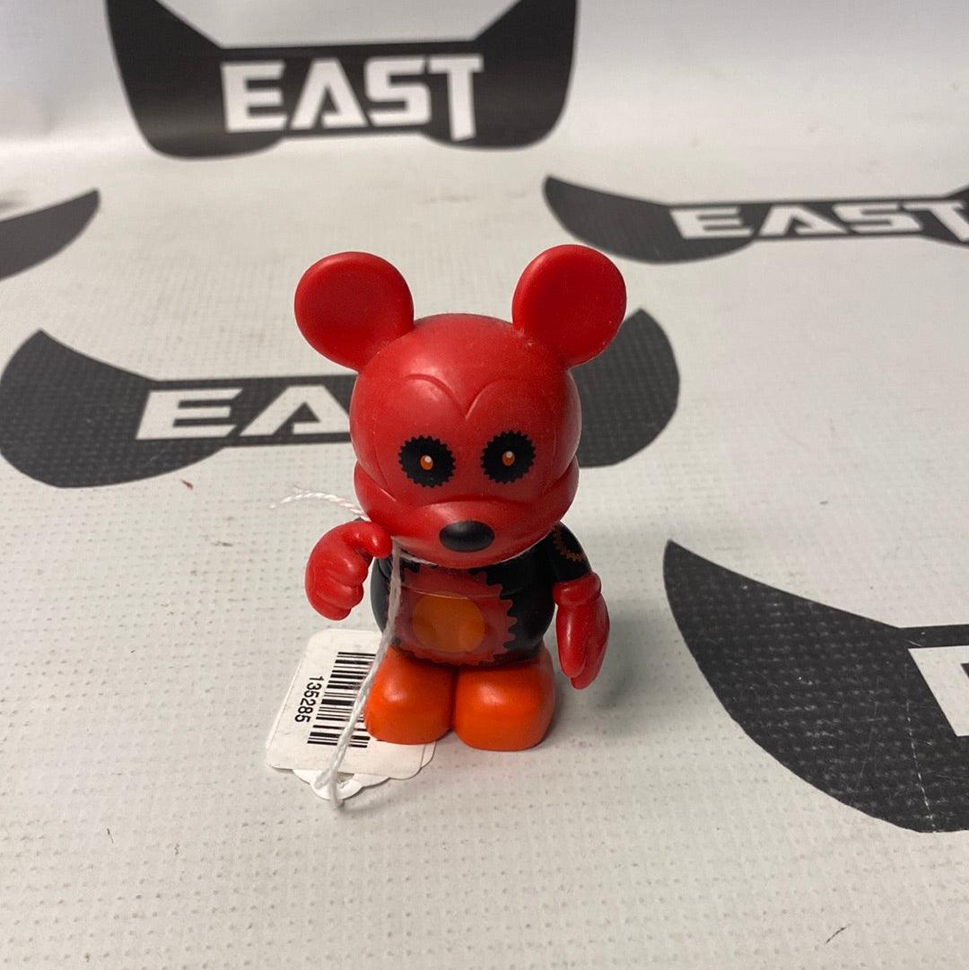 Disney Vinylmation- Urban Series Red/Black Gears Bear - Rogue Toys