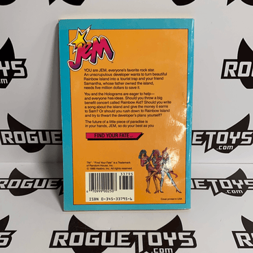 Jem and the Holograms The Secret of Rainbow Island Book - Rogue Toys
