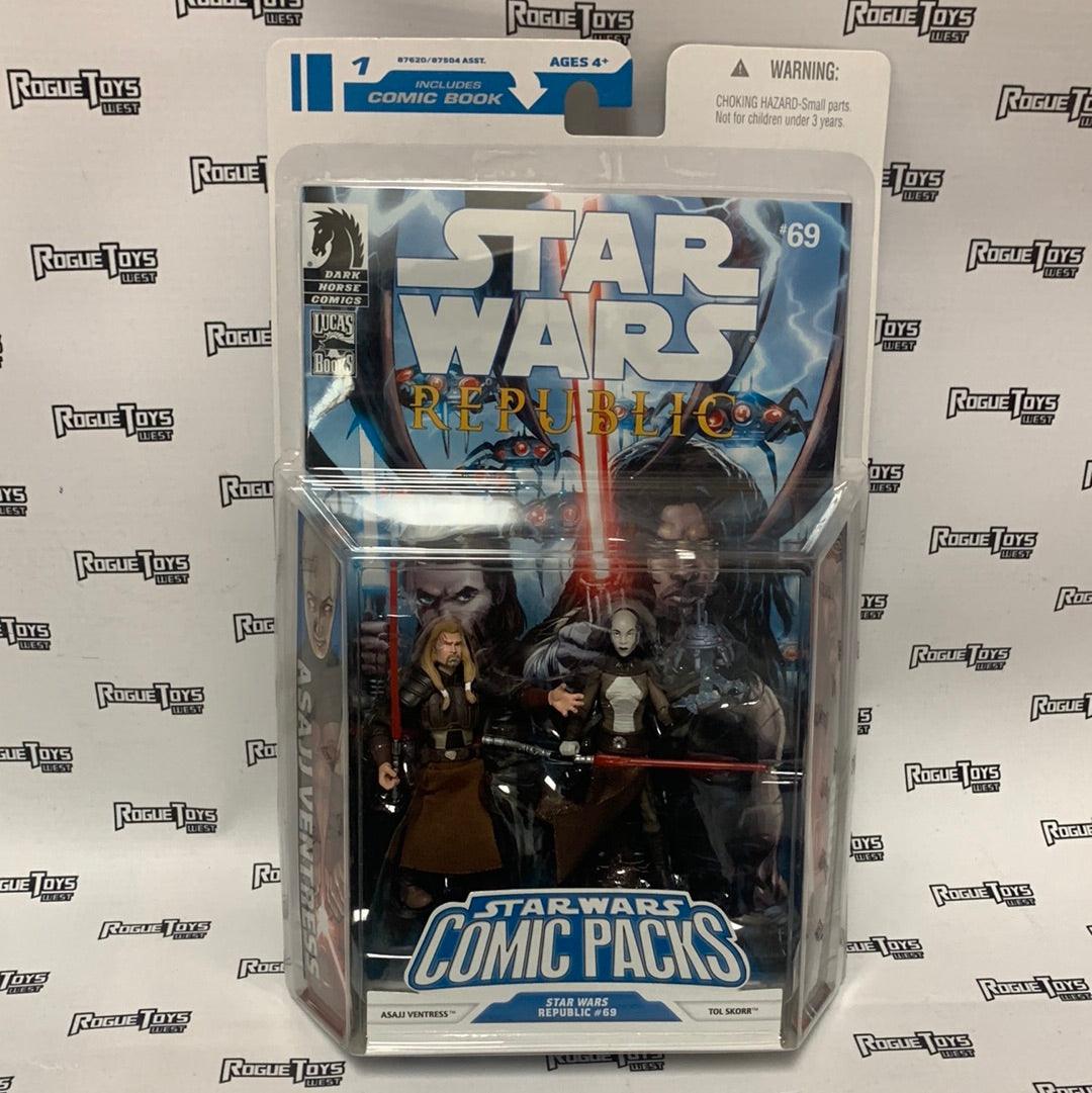 アメコミ STAR WARS COMIC PACKS #69 Asajj Ventress HASBRO - STAR WARS REPUBLIC - COMIC PACK #69 - ASAJJ