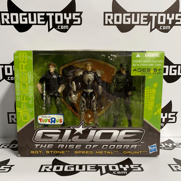 Hasbro GI Joe Toys R Us Exclusive The Rise of Cobra Sgt Stone, Speed Metal, and Grunt - Rogue Toys