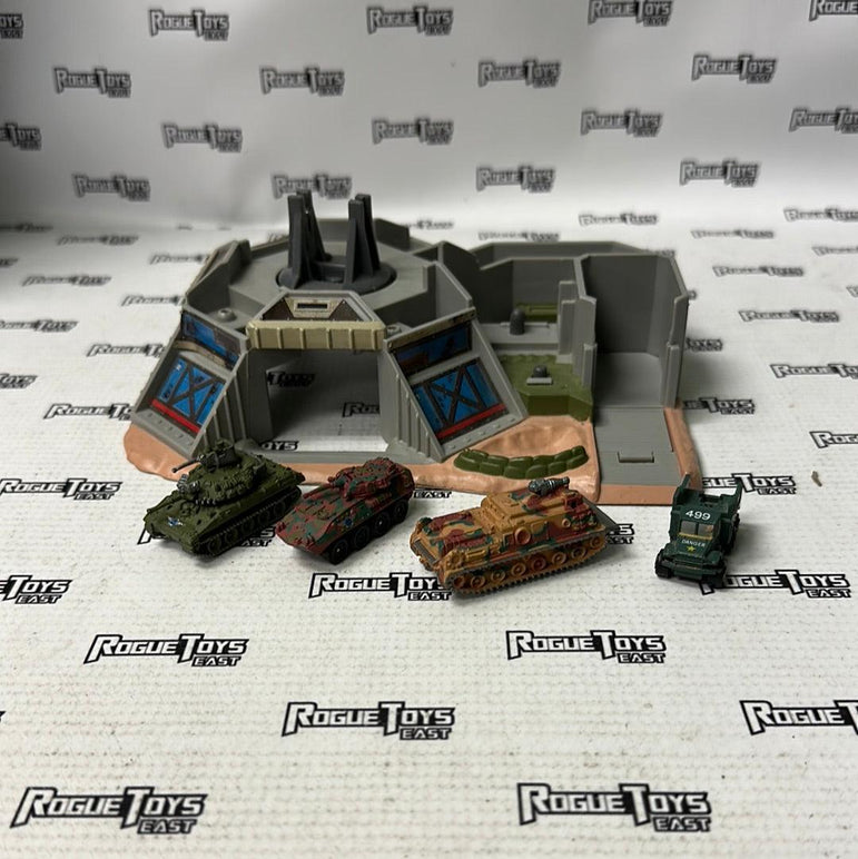 Galoob Micromachines Military Battle Zones Strato-Fortress with 4 Military Vehicles - Rogue Toys