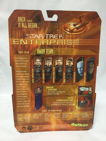 Art Asylum Star Trek Enterprise Away Team Tucker Authentic Starfleet Eva Suit
